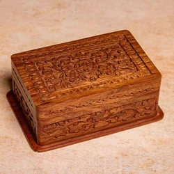 Carved Wooden Box