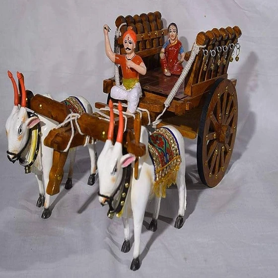 Wooden Bullock Cart — Home decoration use handicraft