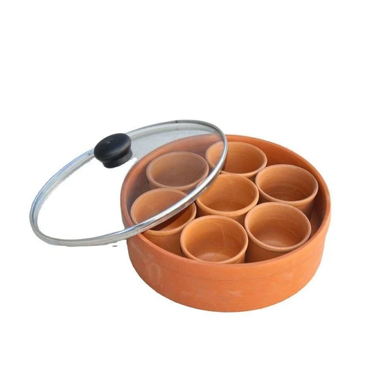 Clay Spices Boxes — Kitchen Tools Container Usage