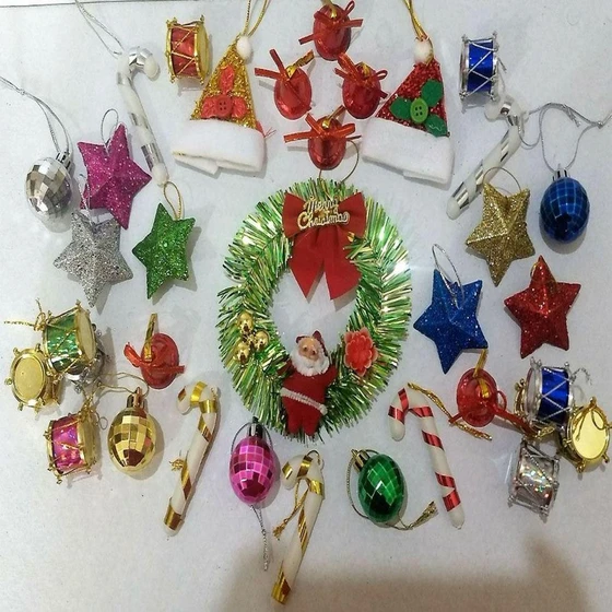 Plastic Christmas Decoration — Multicolor assorted size