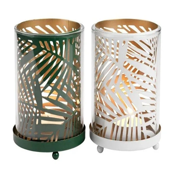 Flower Votive Lanterns — Handmade iron material