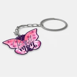 Pink Acrylic Keychain