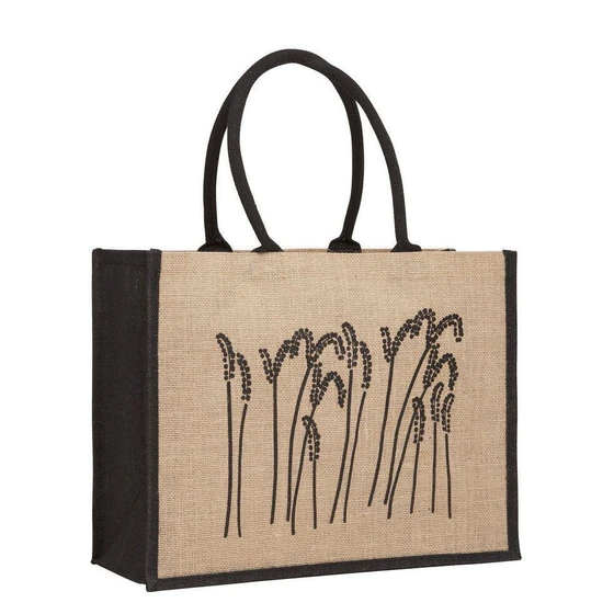 Big Jute Shopper Bags — Handled style pantone color
