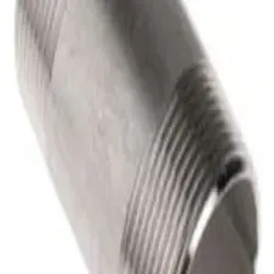 12 inch SS Barrel Nipple, Thread Length 4, Type of Nipple Half Thread, End Connection Type Threaded
