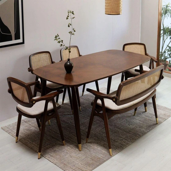 Teak Wood Table Set — Optional waterproof