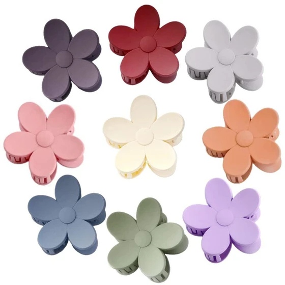 Flower Hair Clip — Decoration feature plastic matte