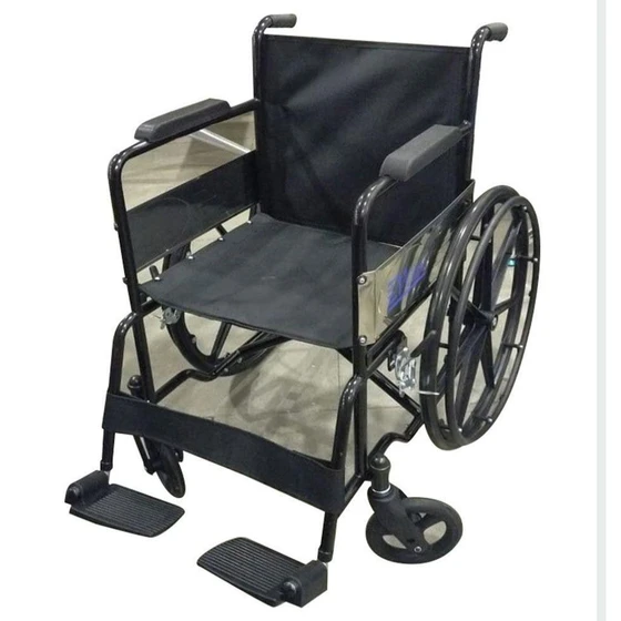 Foldable Hospital Wheelchair — Aluminum alloy