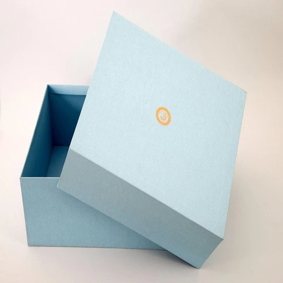 Blue Packaging Box — Paper material square shape