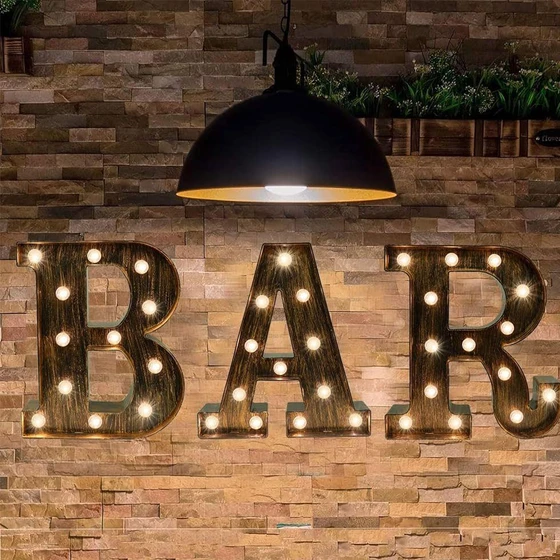 Marquee Industrial Light — Metal material no folded