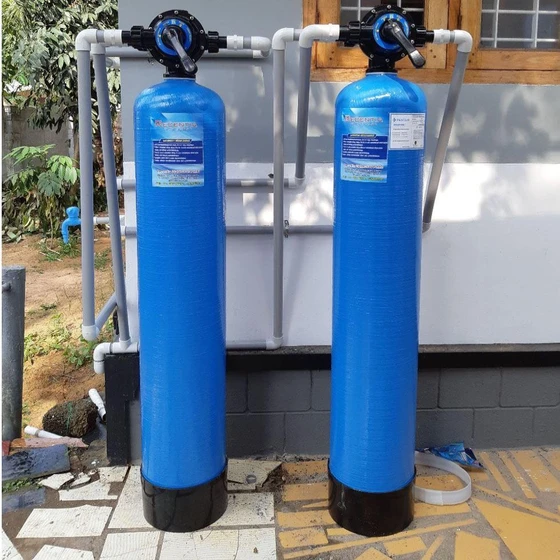 Purifier Domestic Water Filter — White blue clear