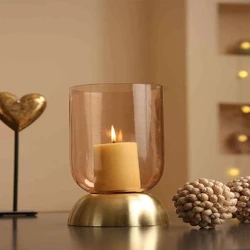 Glass Candle Holder