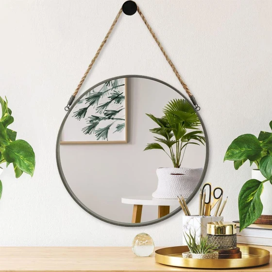 Hanging Mirror — Bedroom living room wall