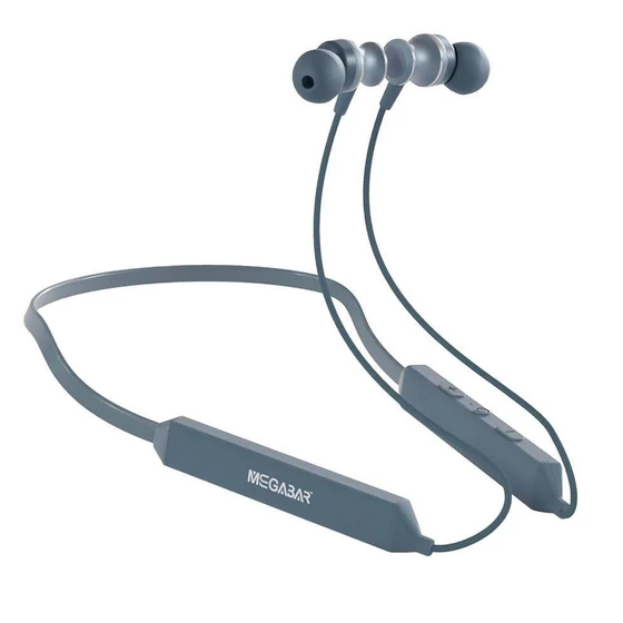 Grey Wireless Neckband — Shock heat resistance