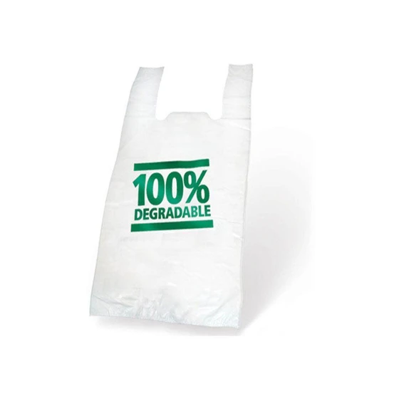 Biodegradable Carry Bag — Easy folding plain printed