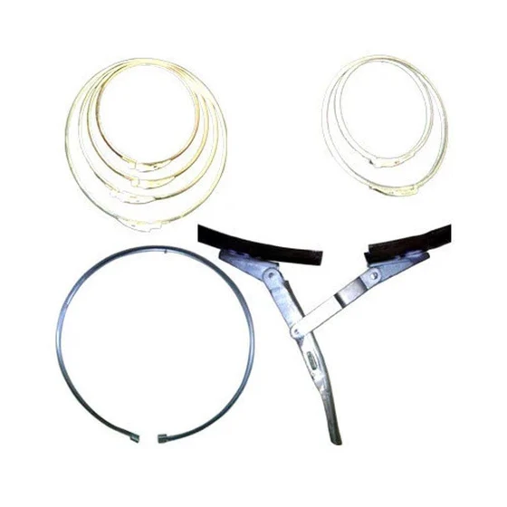 White Nylocking Rings — Bolts nuts used steel