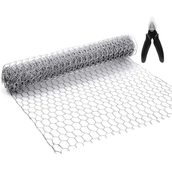 Chicken Mesh Wire — Galvanized iron mill finish