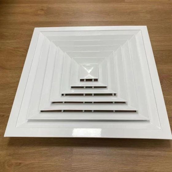 Air Ceiling Diffuser — White aluminum material