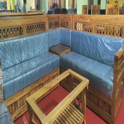 Wooden Corner Sofa