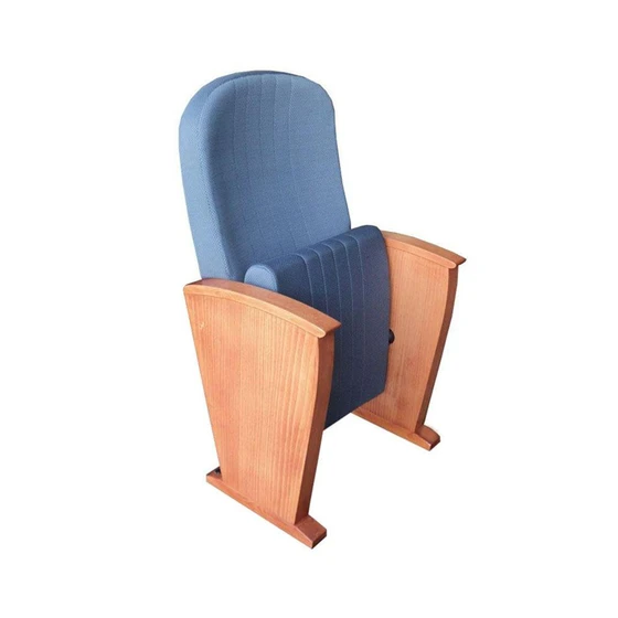 Polished Auditorium Chair — Modern style square shape