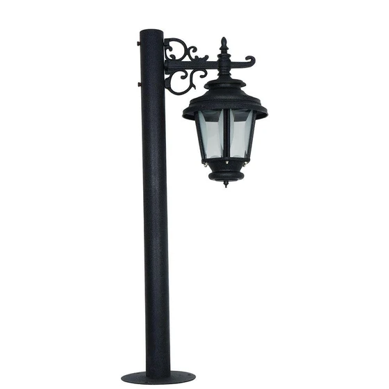 Black Lamp Pole — Cast iron material polished
