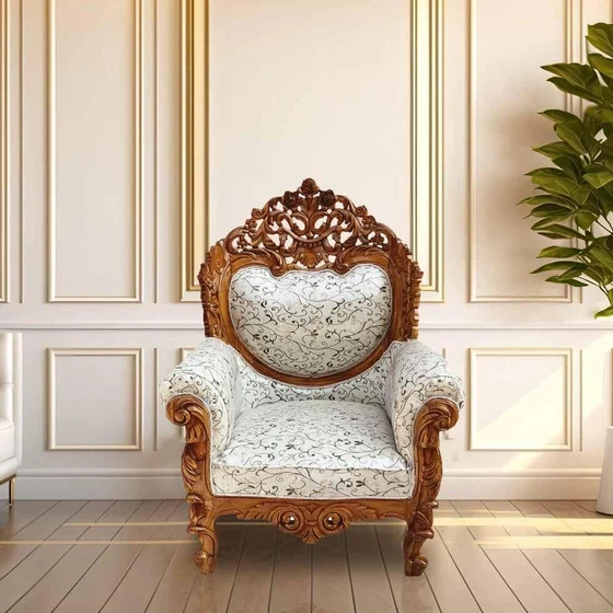 Designer Wedding Chair — Leather upholstery and classic