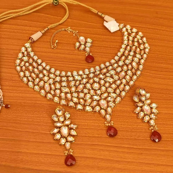Polki Jewelry Set — Doublestrand handcrafted