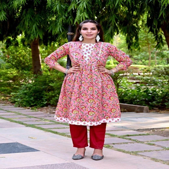 Cotton Anarkali Kurti — Trendy design incredible