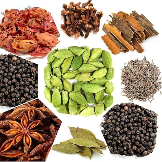 Dried Cooking Spices — Raw form cooking usage