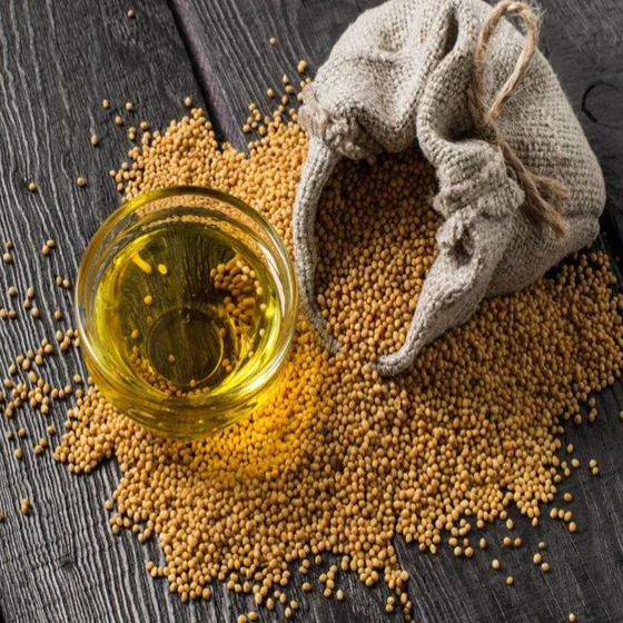 Mustard Natural Oils — Cooking usages liquid foam