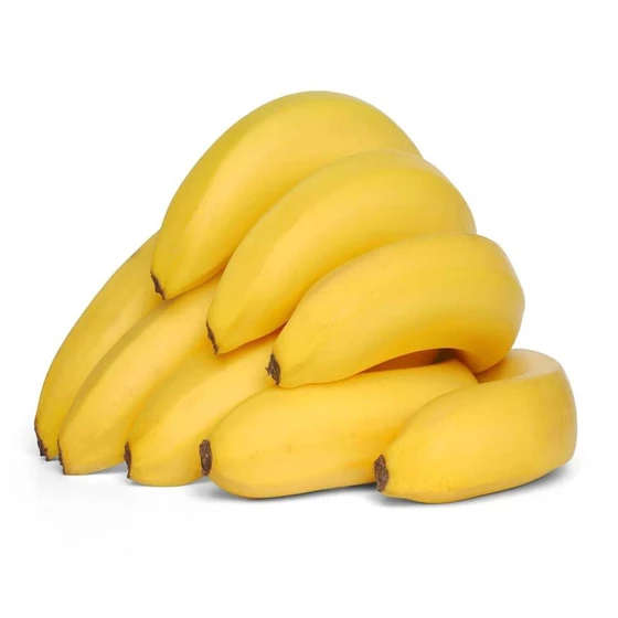 Yellow Fresh Banana — Cream colored starchy flesh