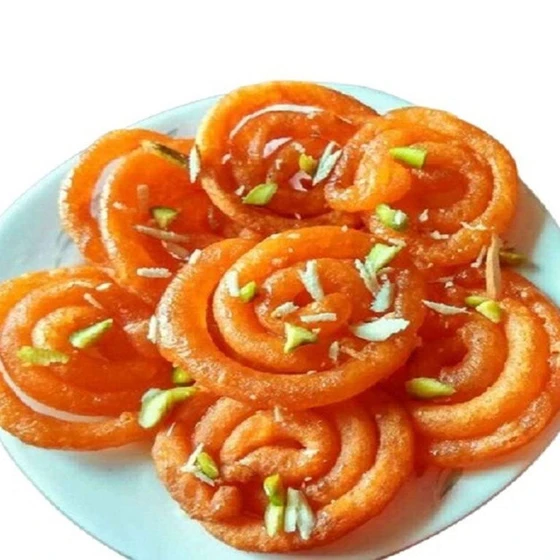 Round Sweet Jalebi — Orange color fresh smoothly