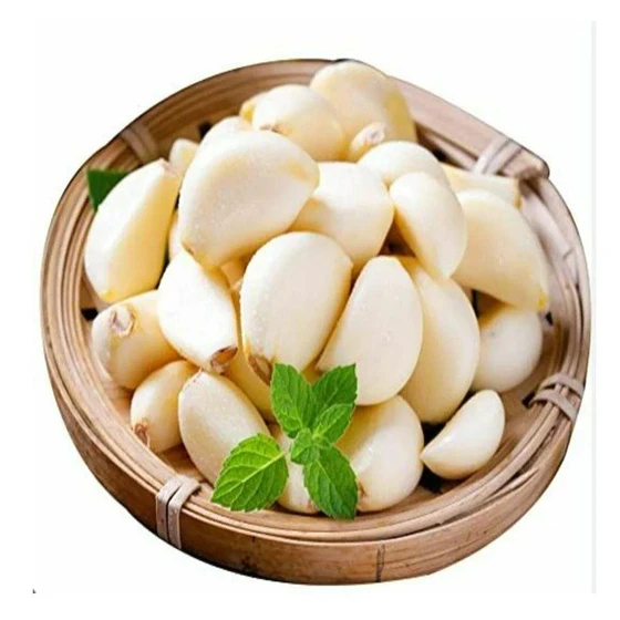 Cooking Peeled Garlic — Whole cloves form fresh
