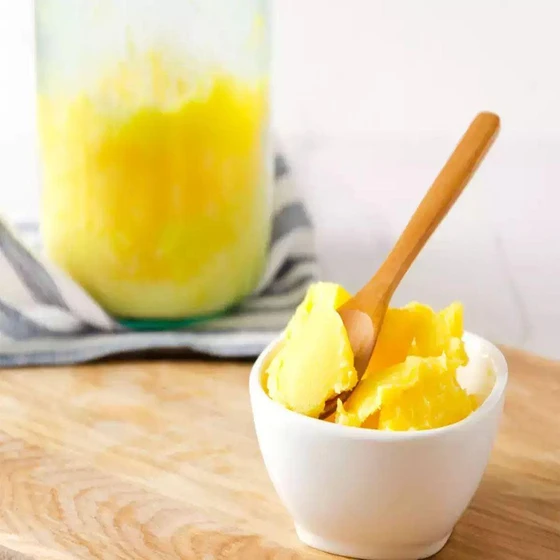 Yellow Healthy Ghee — Cooking dish keep cool dry place