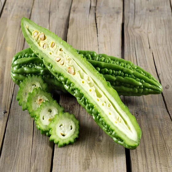 Bitter Gourd — Nutrients dark green fresh