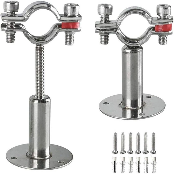 Ss Wall Clamp — Female type tube 8 10mm thick