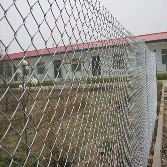 Iron Chain Fencing — Commercial silver color