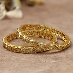 Golden Polki Bangles
