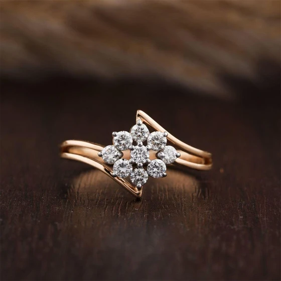 Ladies Diamond Ring — Light weight durable feature