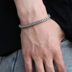 Rhodium Plated Silver Bracelet