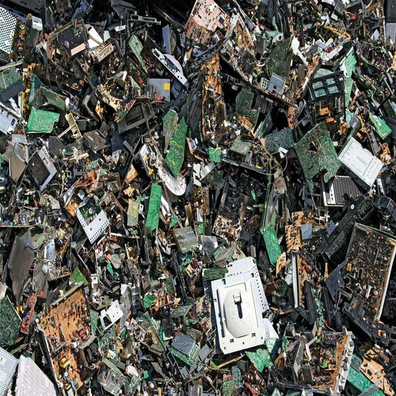 Glass Computer Scrap — Used waste condition