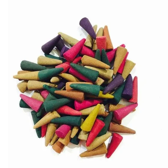 Multicolor Dhoop Cones — Pooja office home use