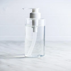 White Sanitizer Bottle