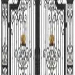 Cast Iron Design For Gate, Width Customized