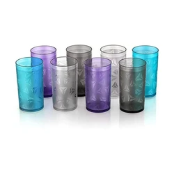 Plastic Multicolor Glass