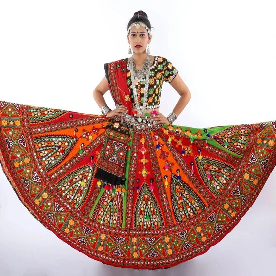 Gujarati Garba Dress — Full and half sleeve style