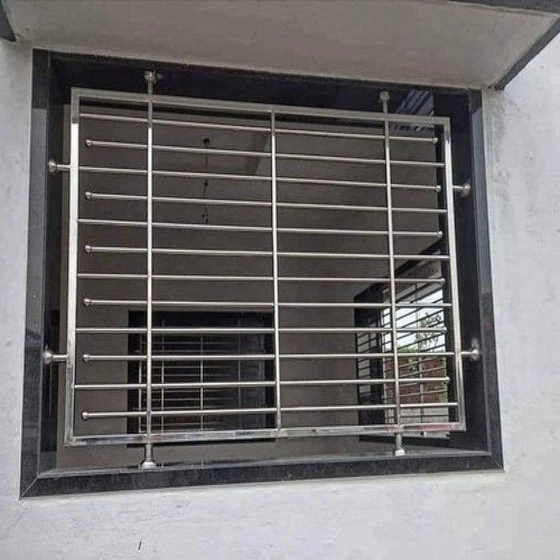 Window Steel Grills — Polished surface finish