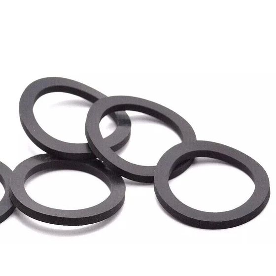 Polished Rubber Gaskets — Round shape, black color