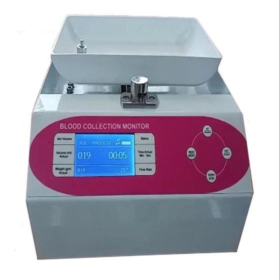 Mild Steel Blood Collection Monitor  — Multi color code