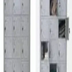 grey Industrial 15 Locker Inbulid Lock, Size H-78 X W-36 X D-19, Material Metal