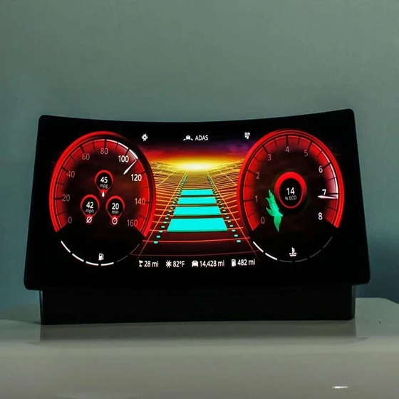 Lcd Instrument Clusters — Glass material type